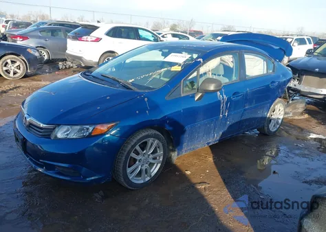 2012 Honda Civic Ex from USA, damaged, VIN 19XFB2F84CE031051